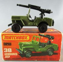 Lesney Matchbox Superfast 38 Armoured Jeep MIB