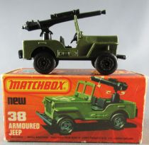 Lesney Matchbox Superfast 38 Armoured Jeep MIB