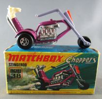 Lesney Matchbox Superfast 38 Choppers Stingeroo Moto Neuf Boite
