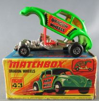 Lesney Matchbox Superfast 43 Dragon Wheels Vw Beetle Bug Mint in Box