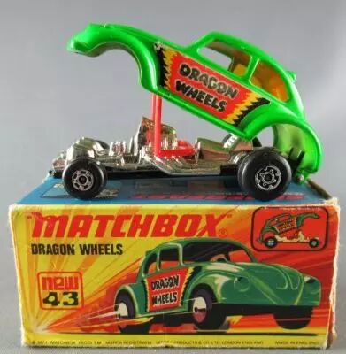 Lesney Matchbox Superfast 43 Dragon Wheels Vw Cox Neuf Boite