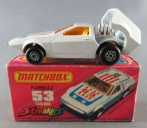 Lesney Matchbox Superfast 53 Tanzara Sreakers Near Mint in Box