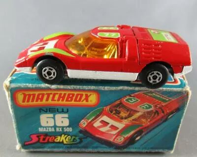 Lesney Matchbox Superfast 66 Mazda RX 500 Sreakers Tr�s Bon Etat Boite