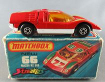 Lesney Matchbox Superfast 66 Mazda RX 500 Sreakers Très Bon Etat Boite