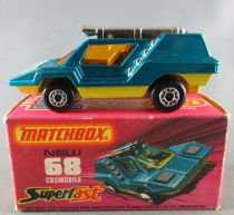 Lesney Matchbox Superfast 68 Cosmobile Bleu Proche Neuf Boite