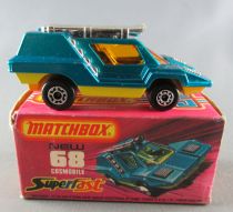 Lesney Matchbox Superfast 68 Cosmobile Bleu Proche Neuf Boite