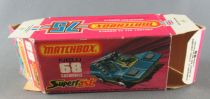 Lesney Matchbox Superfast 68 Cosmobile Bleu Proche Neuf Boite