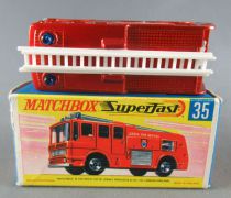 Lesney Matchbox Superfast N°35 Camion Pompier Merry Weather Neuf Boite