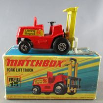 Lesney Matchbox Superfast15 Fork Lift Truck Chariot Élévateur NMIB