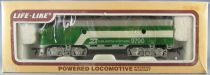 Life-Like 8688 Ho Usa Burlington Northern Loco Diesel F-7A n° 9700 Eclairage Neuf Boite