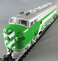 Life-Like 8688 Ho Usa Burlington Northern Loco Diesel F-7A n° 9700 Eclairage Neuf Boite