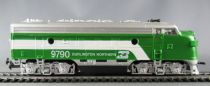 Life-Like 8688 Ho Usa Burlington Northern Loco Diesel F-7A n° 9700 Eclairage Neuf Boite