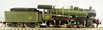 Liliput 10470 Ho Sncf Loco Vapeur 230 F 317 Troyes Vert Noir Eclairage Proche Neuf Boite