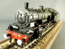Liliput 10470 Ho Sncf Steam Loco 4-6-4 230 F 317 Green Black Lighting NMIB