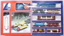 Lima 10 1103V 1 Ho Coffret Plateforme D&eacute;chargement Tubes Train Marchandises BB 67001 6 Wagons Camion 14 Rails Transfo Neuf Boite