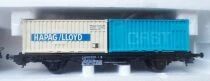 Lima 10 7003V 4 Ho Coffret Transport Containers Train Marchandises CC 72105 6 Wagons Camion 15 Rails Transfo Neuf Boite