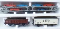 Lima 10 7003V 4 Ho Coffret Transport Containers Train Marchandises CC 72105 6 Wagons Camion 15 Rails Transfo Neuf Boite