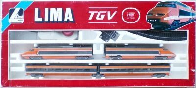 Lima 104402T Ho Sncf Tgv Pse South Eastern Boxed Train set 4 Elements Tracks Transformer VG