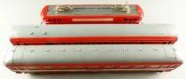 Lima 1101 CP Ho Sncf Le Capitole Passengers Train Set Loco BB 9291 2 x Cars Bridge Tracks Station with Light Signal