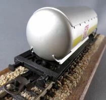 Lima 2718 Ho Db Wagon Citerne Vtg 2 Essieux 599283 Argent sans Boite