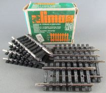 Lima 3022/B Ho 11 x 1/4 Straight Bipolar Breaking Steel Tracks 57mm Mint in Box