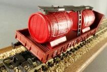 Lima 302825 Ho Fs Barrel Wagon Beaujolais Village 2 Axles Brakeman\'s Cab P660 513 NMIB