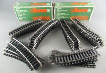 Lima 3031 Ho 24 Half Curved Steel Tracks R360 18° Mint in Box