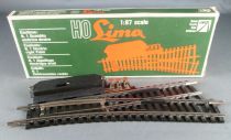 Lima 3050/E Ho Electric Right Point Steel Tracks 18° 222 mm