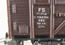 Lima 3161 Ho Fs Uic Covered Wagon 2 Axles F 1160106 Brown no Box