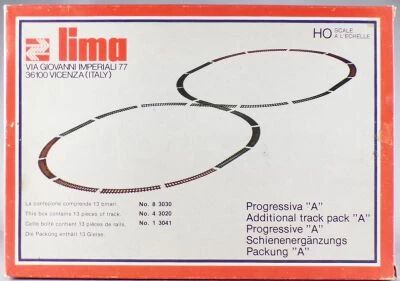 Lima 4051 Ho Additional Track Pack A as 13 Steel Rails Figure-Eight Circuit Mint in Box