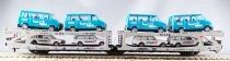 Lima 9050 Ho FS Wagon Car Transporter Sitfa with 4 Opel Kadett Swissair & 4 Citro&euml;n C25 Valem