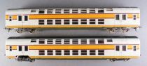 Lima 9231 x 2 Ho Sncf Suburban 2 Levels Passengers Coach 2nd Class Bc Type no Box
