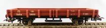Lima Ho Fs Flat Car 2 Axles Brown Livery no Box