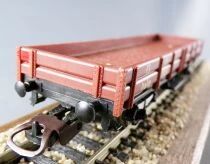 Lima Ho Fs Flat Car 2 Axles Brown Livery no Box