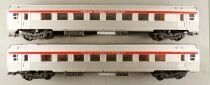 Lima Models 301023 Ho Sncf 2 x Dev Tee Coach Stainless Steel Livery Near Mint in Box