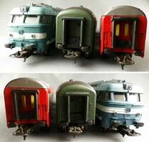 Lima vHo Sncf Passengers Train Set Loco BB 67001 Coach Uic 1st Cl/Van Gril Express Grand Confort Bridge Tracks Transfo