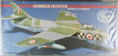Lindberg - N�2211 Avion Combat Anglais Hawker Hunter 1/48 Neuf Boite Cellophan�e