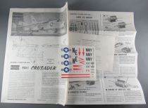 Lindberg - N°2507M Avion Chasse Motorisé US NavyF8U Crusader 1/48 Neuf Boite