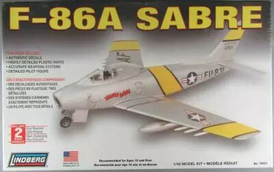 Lindberg - N�70553 Avion Combat US F-86A Sabre 1/48 Neuf Boite Cellophan�e