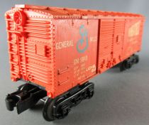 Lionel 0 Gauge 3 Rails Usa Fridge Wagon Box Car Wheaties GM 9040 Orange no Box