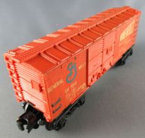 Lionel 0 Gauge 3 Rails Usa Fridge Wagon Box Car Wheaties GM 9040 Orange no Box