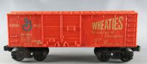 Lionel Ech O 3 Rails Usa Wagon Frigorifique à Bogies Wheaties GM 9040 Orange sans Boite