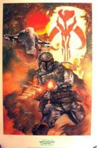 Lithograph - Boba Fett: Bounty Hunter Signed Art Print by Dave Dorman (1284/1500)