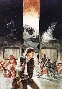 Lithograph - Star Wars Smuggler�s Moon Signed Art Print by Dave Dorman (1064/1500)