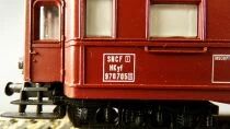 Lliput 295 70 Ho Sncf Wagon Dortoir VB Port d\'Atelier HKyf 970705 Eclairage Epoque III Neuve Boite