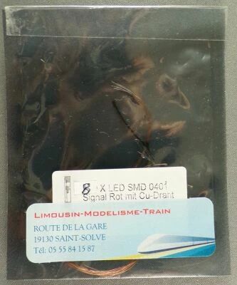 LMT 0401 Ho 8 Leds Rouges Cabl�es Eclairage Locomotives  Neuves