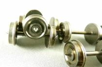 LMT 108 Ho 12 Axles Burnished Metal Wheels RP25 Diameter 10.4mm Length 24.4mm 1 Insulated Wheel