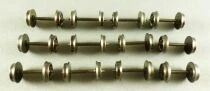 LMT 108 Ho 12 Essieux M&eacute;tal Bruni RP25 Diam&egrave;tre 10,4mm Longueur  24,4mm 1 Roue Isol&eacute;e
