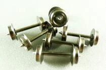 LMT 11 Ho 6 Essieux M&eacute;tal Bruni Diam&egrave;tre 9mm Longueur 24,75mm CC 1 Roue Isol&eacute;e