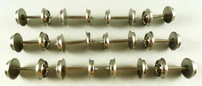 LMT 17 Ho 12 Essieux M�tal Bruni Diam�tre 10,4mm Longueur  25,4mm CC 1 Roue Isol�e